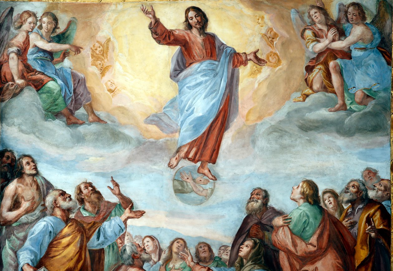 Ascensão de Cristo. A Basílica della Santissima Annunziata del Vastato. Génova. Itália. de . .