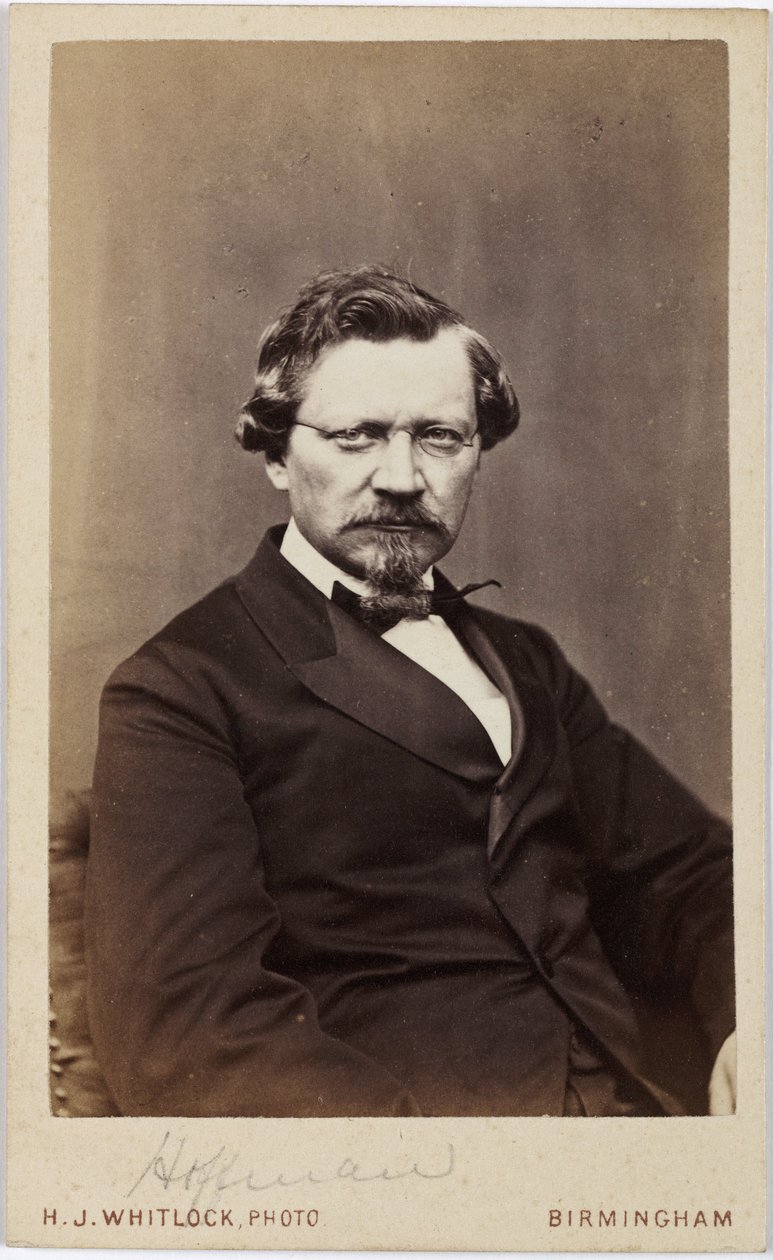 August Wilhelm von Hofmann, químico orgânico alemão, meados do século XIX de Frederick (attr. to) Barnard