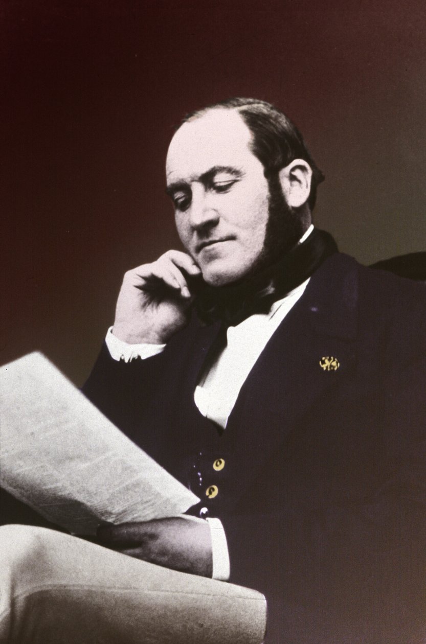 Barão Georges Eugene Haussmann. cerca de 1865 (foto p/b) de . .