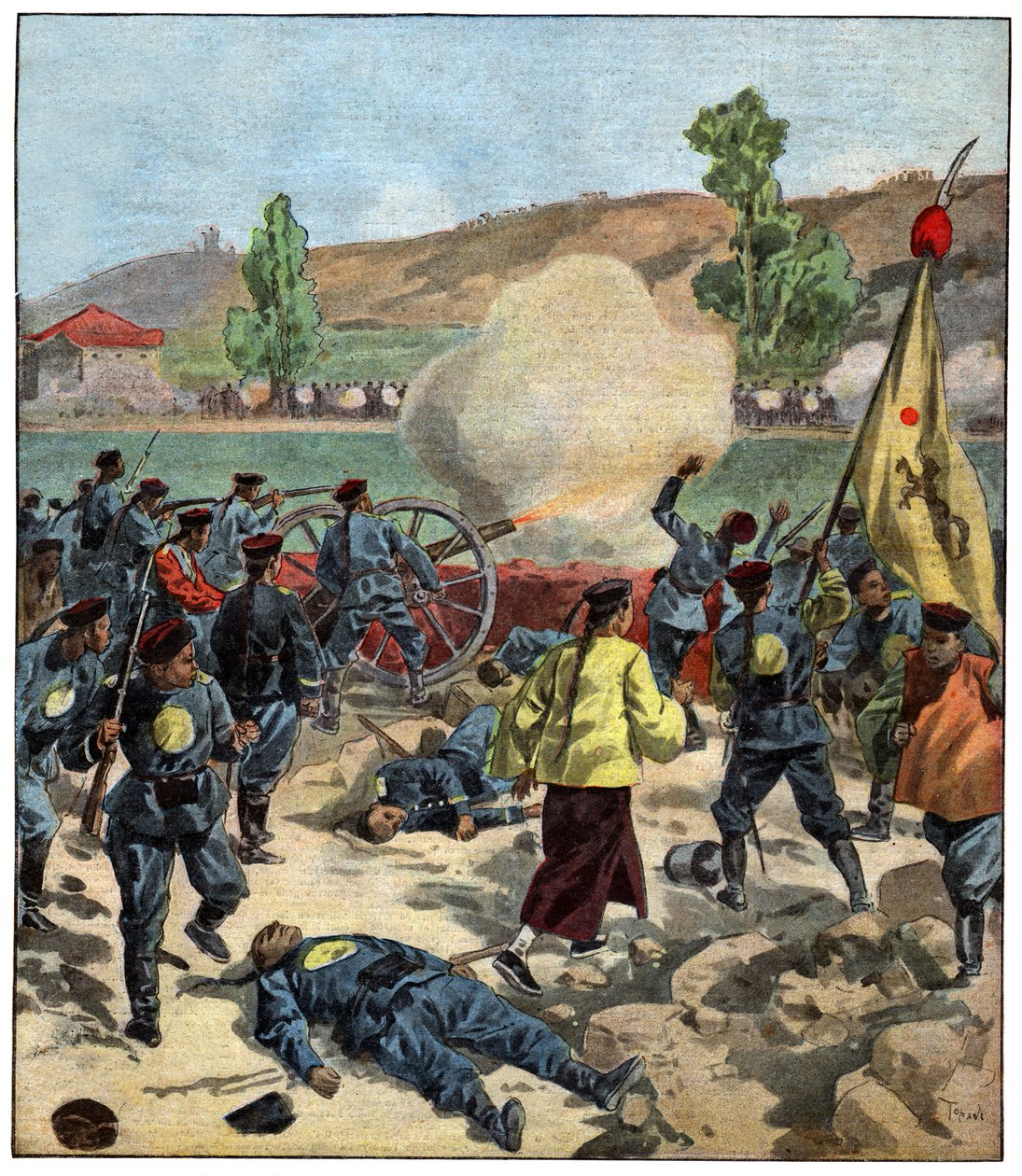 Batalha entre China e Rússia de . .