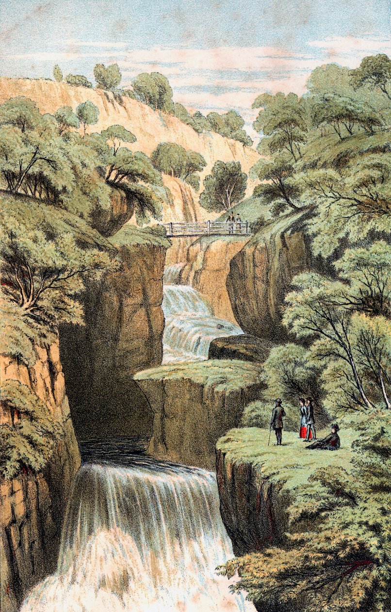 Ponte de Bracklinn sobre as Cataratas de Bracklinn de . .