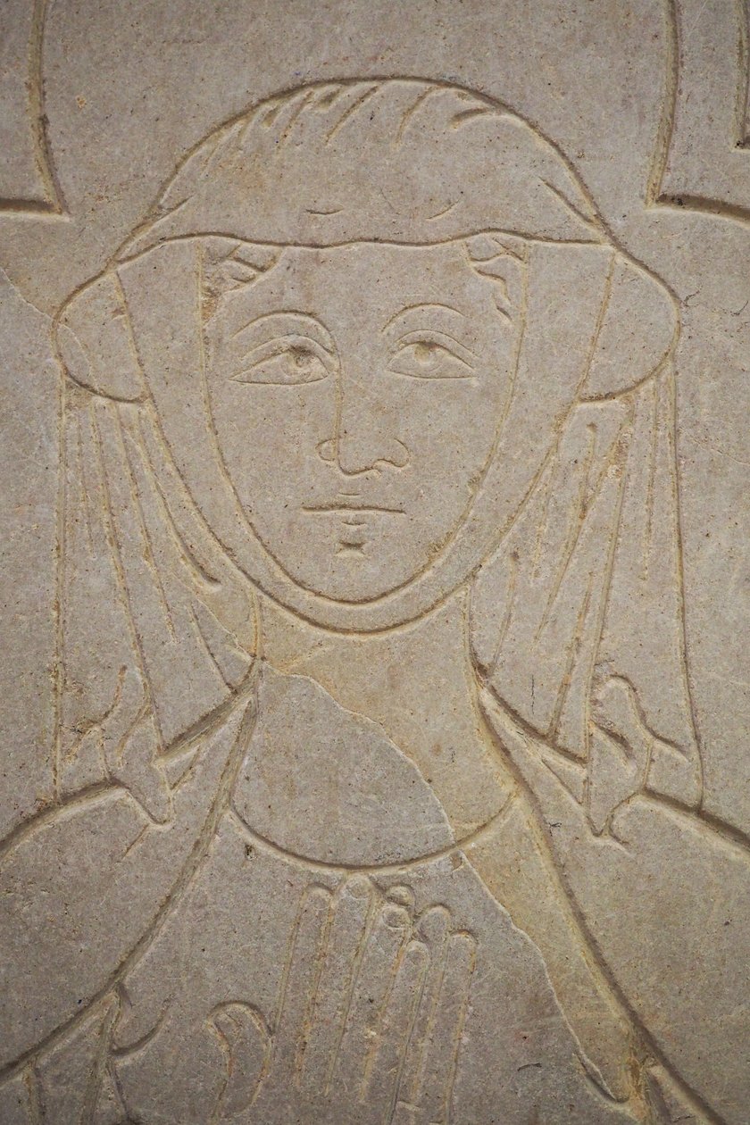 Borgonha, Lancharre, comuna de Chapaize 71460. Na igreja de Notre Dame, Isabelle de Vauvry de . .