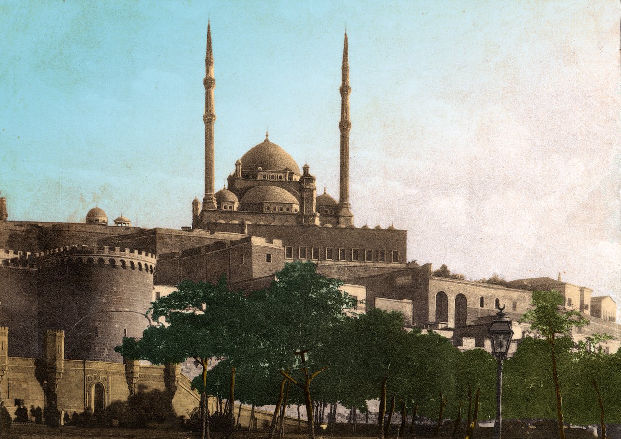 Cairo, a cidadela de Saladino (Egito). por volta de 1920 (foto) de . .
