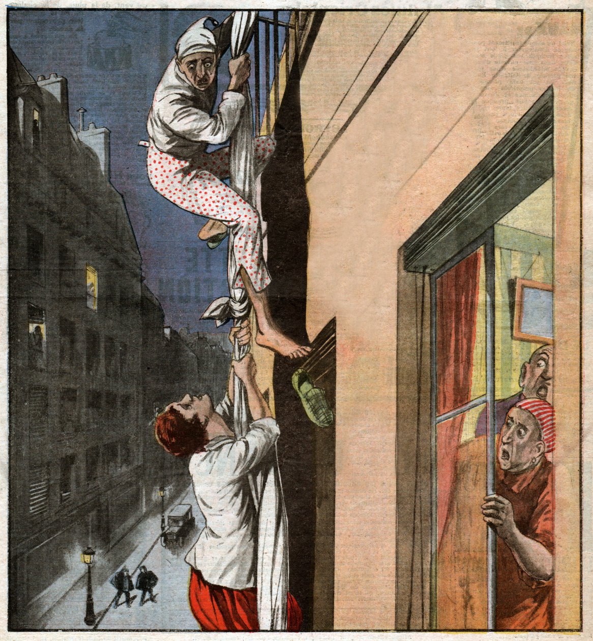 Cambriolage a Paris. Roubo em Paris. de Ferdinand Georg Waldmuller