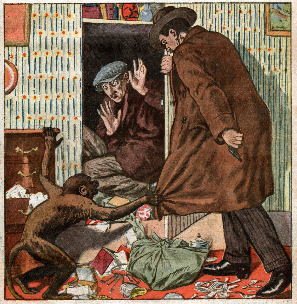Cambriolage en France. Roubo em França. de Ferdinand Georg Waldmuller