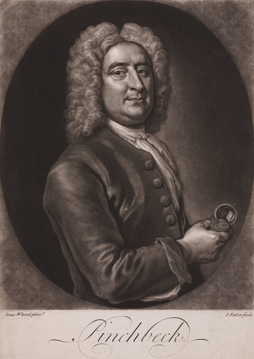 Christopher Pinchbeck, relojoeiro e fabricante de brinquedos inglês, c 1725 de Frederick (attr. to) Barnard