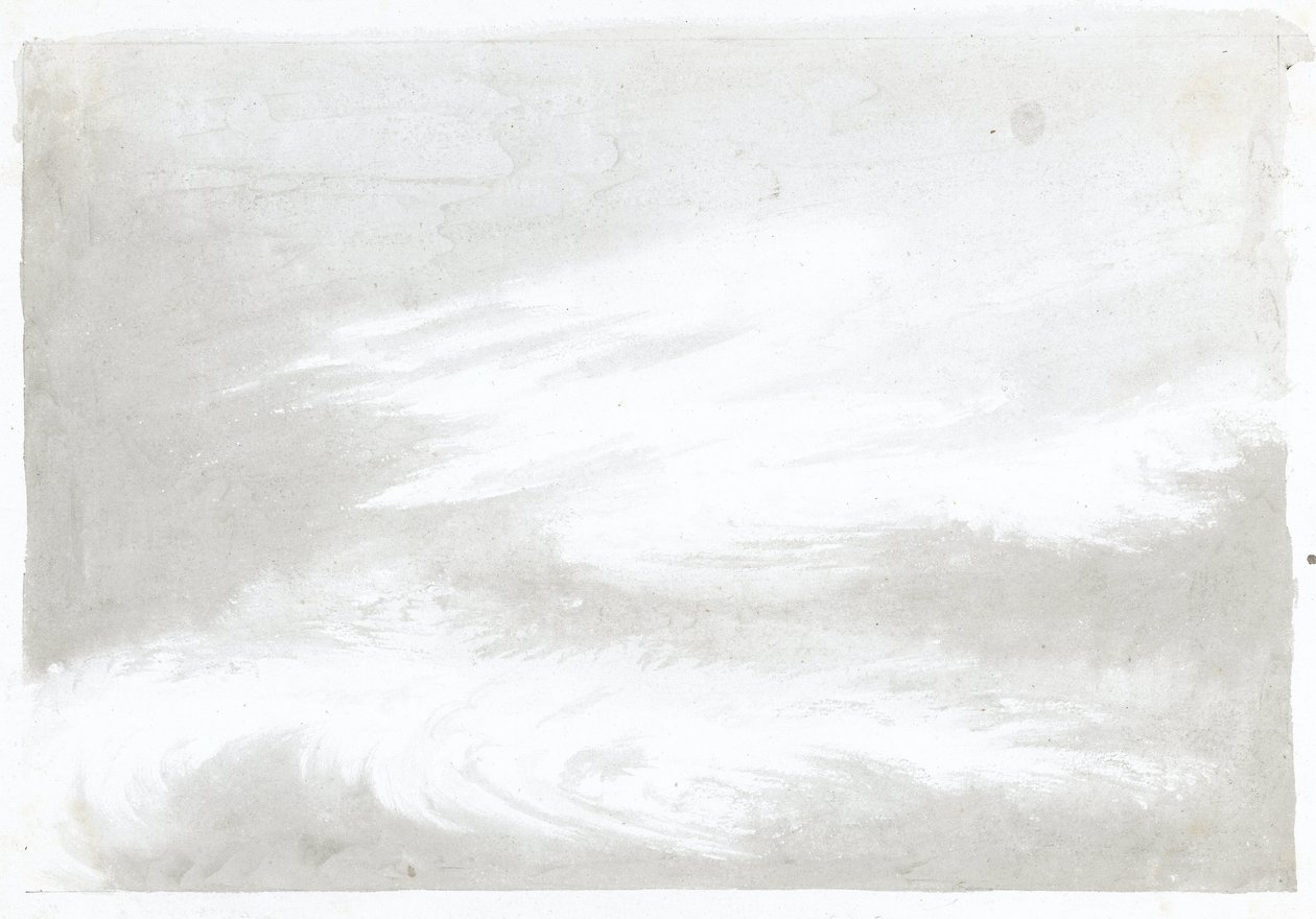 Estudo sobre nuvens por Luke Howard, c 1808-1811 de Frederick (attr. to) Barnard
