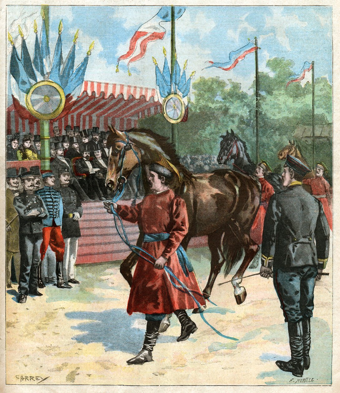 Concours hippique. Espectáculo de cavalos. de John Pardon