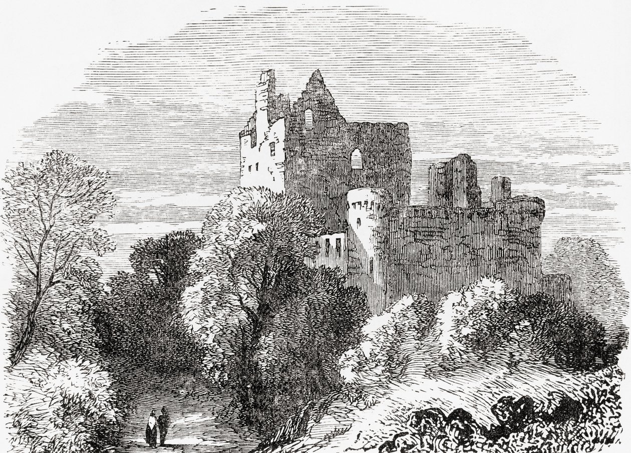 Castelo Craigmillar, Edimburgo, Escócia. de . .