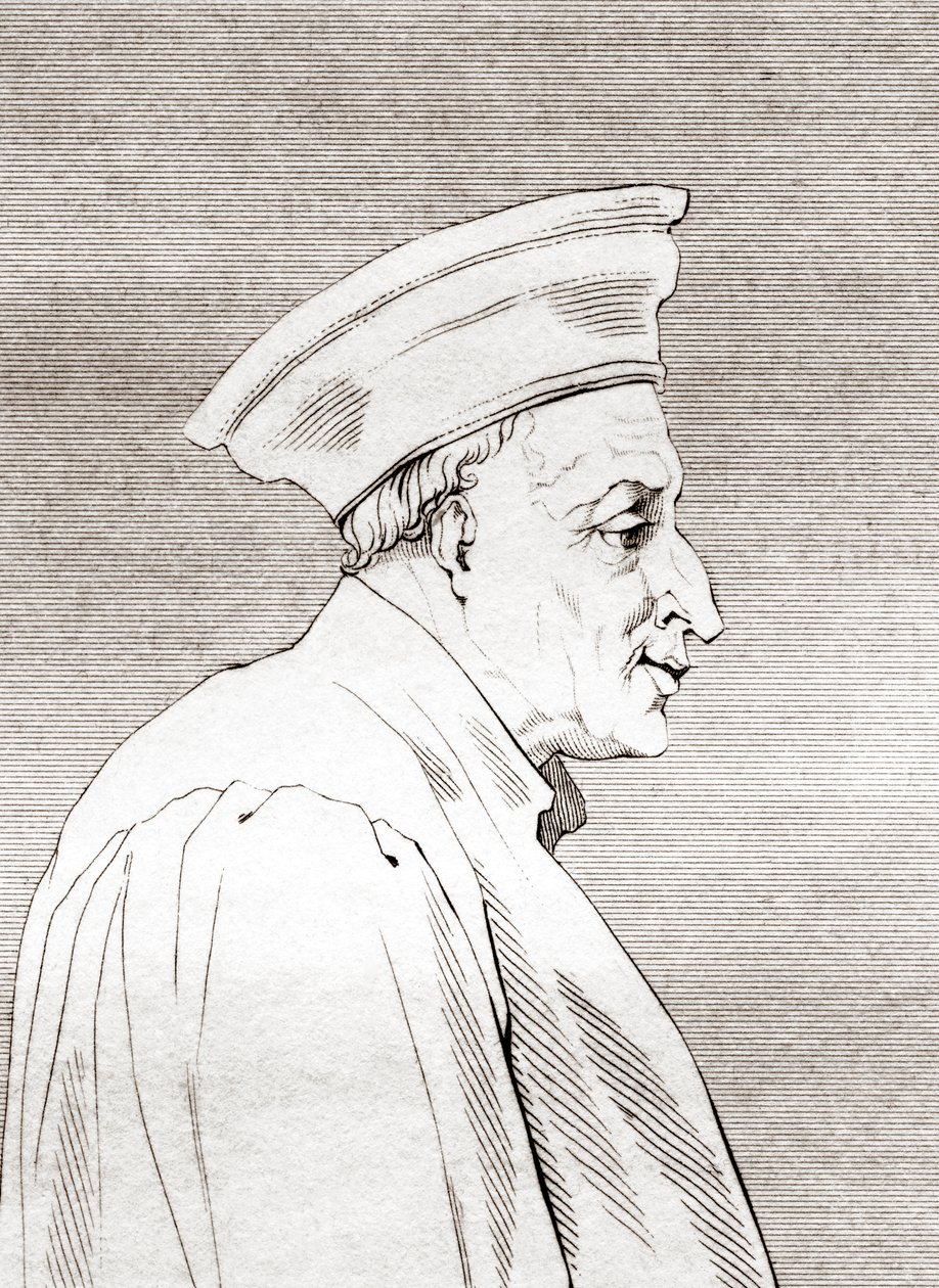 Còsimo di Giovanni degli Mèdici (1389 1464), Primeiro da dinastia política Medici, da "Galeria Histórica de Retratos e Pinturas", publicado em 1808 de Ferdinand Georg Waldmuller