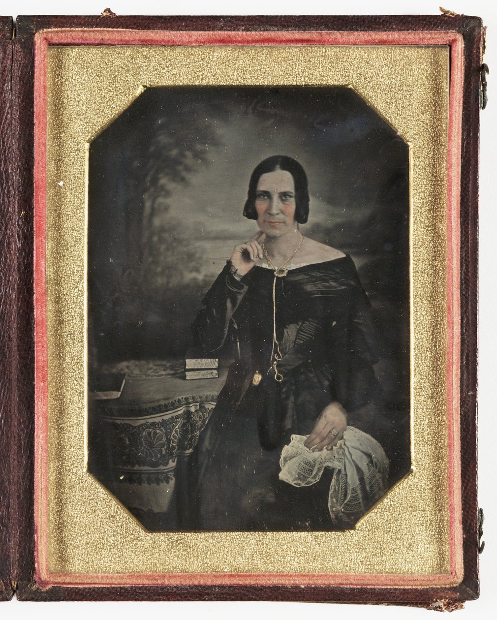 Daguerreótipo de uma mulher, c 1845 de Frederick (attr. to) Barnard