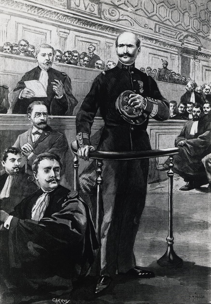 Depósito do Comandante Charles Walsin-Esterhazy, durante o julgamento do Emile Zola de Georg Carl Heinrich Dollmann
