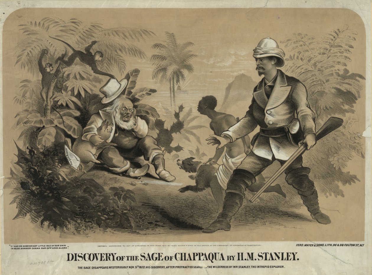Descoberta do Sábio de Chappaqua por H.M. Stanley de . .