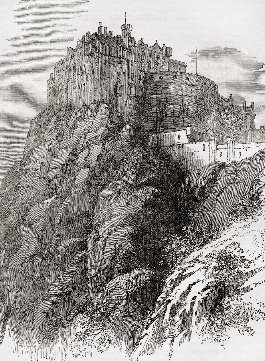 Castelo de Edimburgo, Castle Rock, Edimburgo, Escócia. de . .