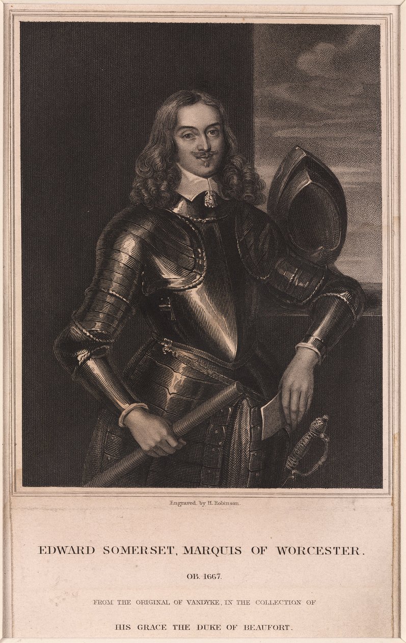 Edward Somerset, Marquês de Worcester, c 1640 de Frederick (attr. to) Barnard