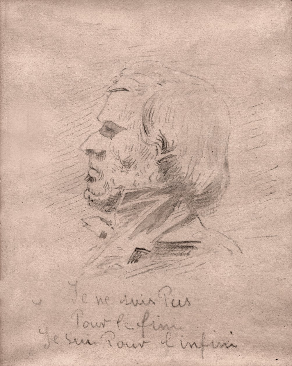 Eugene Delacroix “Não sou pelo acabamento, sou pelo infinito.” cerca de 1850 (desenho) de . .