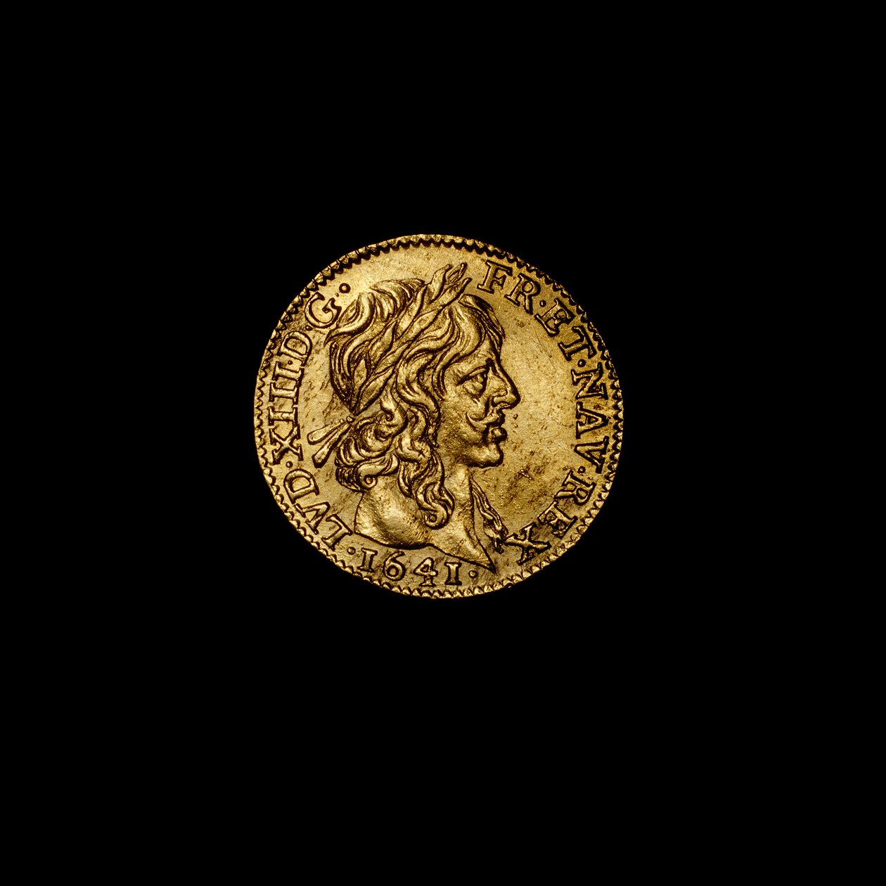 Moeda Francesa retratando Luís XIII de Hippolyte Lalaise Devéria