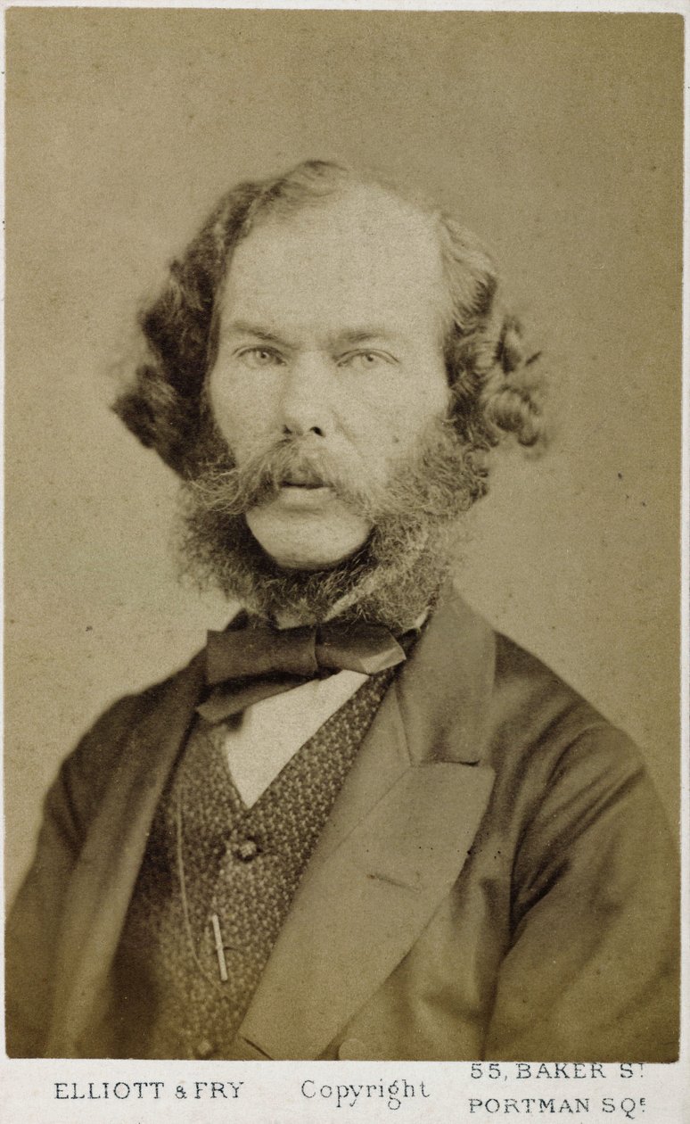 George Henry Lewes, escritor e filósofo inglês, c 1865-1878 de Ferdinand Georg Waldmuller