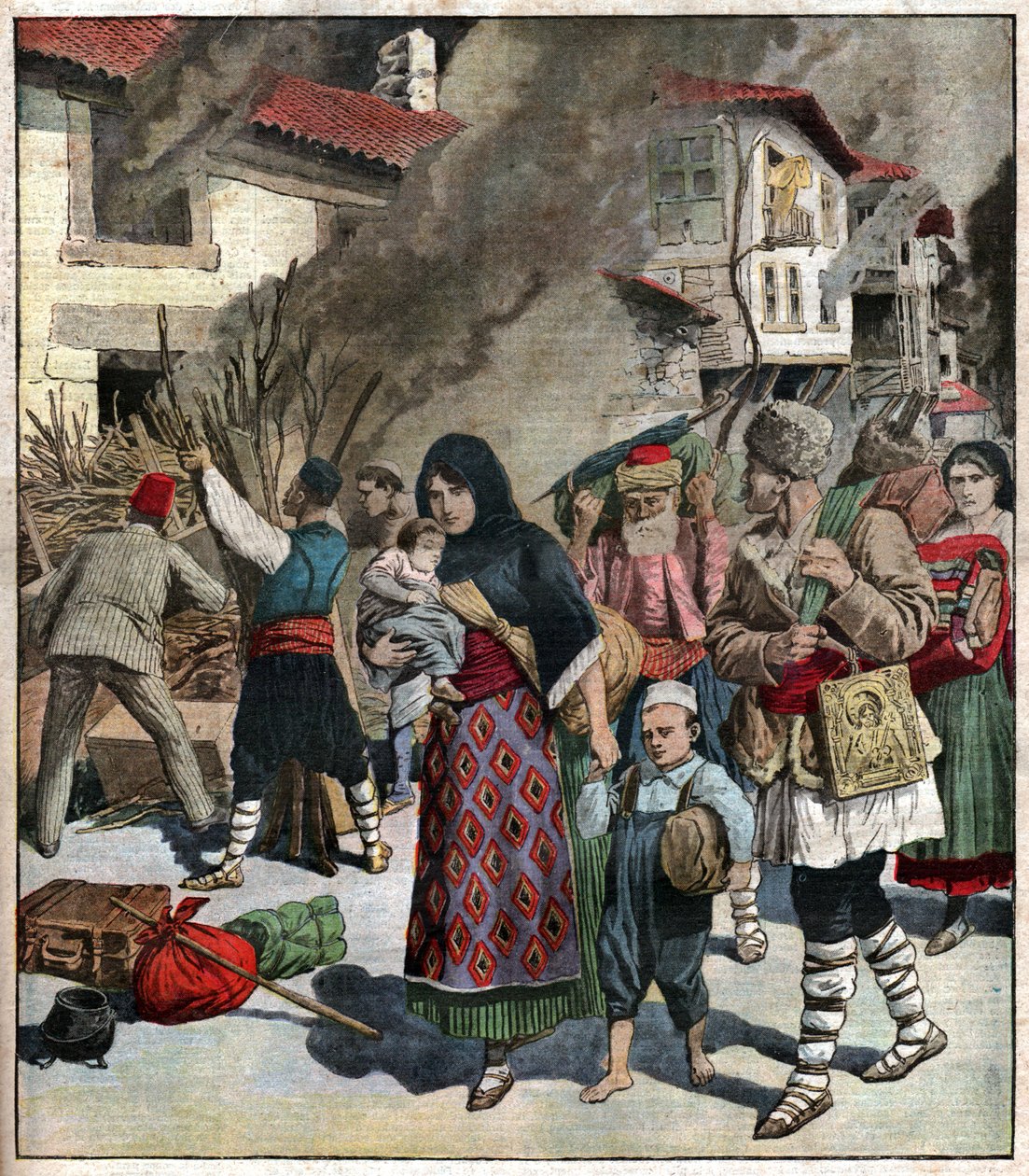 Guerre des Balkans. Primeira guerra Balkan. de Ferdinand Georg Waldmuller