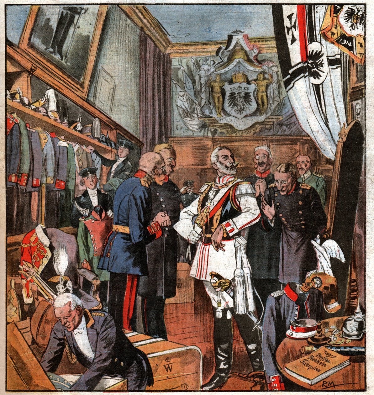 Guillaume II. Wilhelm II. de Ferdinand Georg Waldmuller