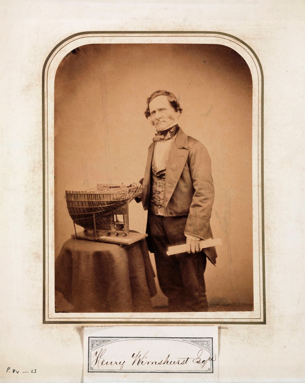 Henry Wimshurst, engenheiro inglês de Ferdinand Georg Waldmuller