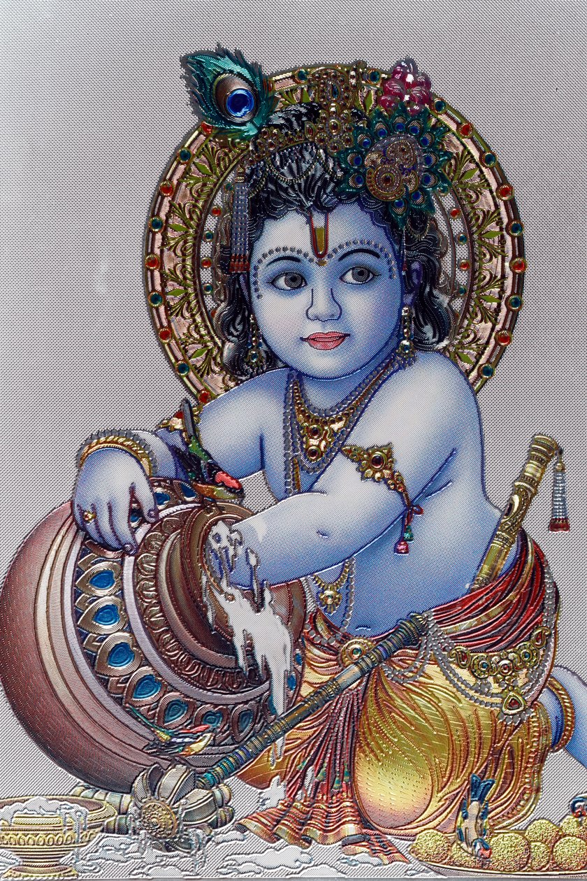 Infante Senhor Krishna. O Deus Hindu. de . .