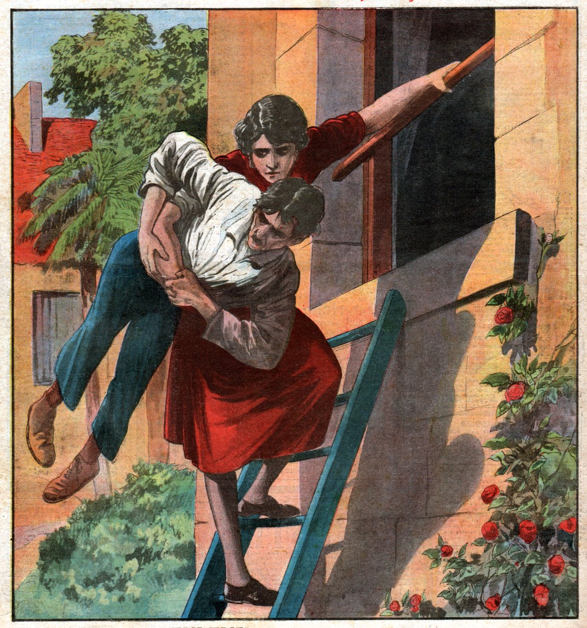 Infirmiere enleve filho noivo. A enfermeira raptou o seu noivo deficiente. de Ferdinand Georg Waldmuller