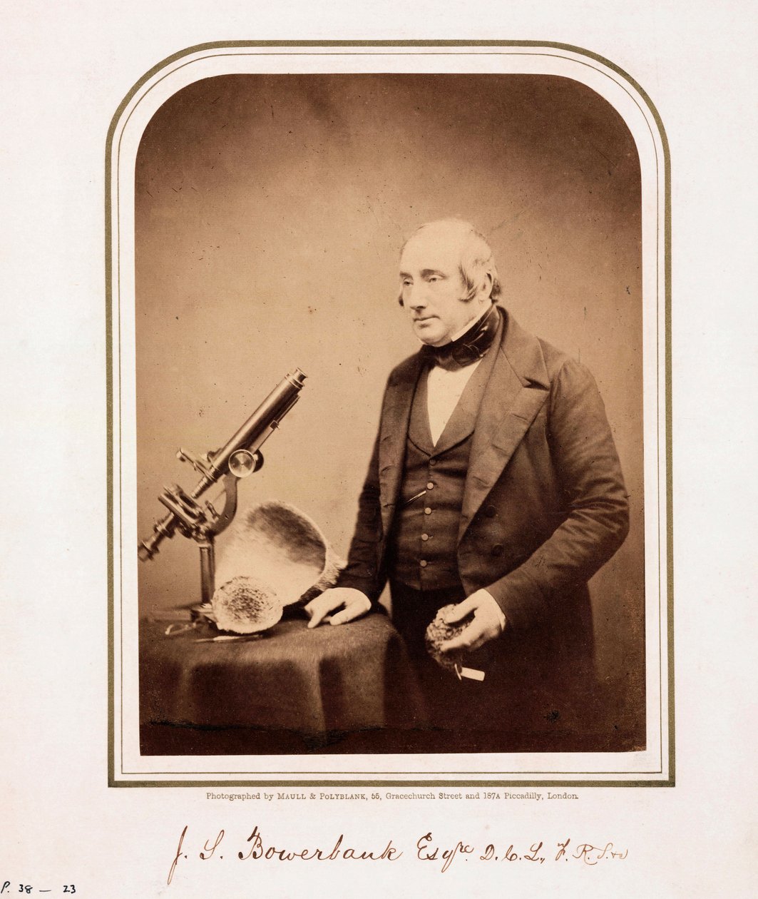 James Scott Bowerbank, geólogo britânico de Ferdinand Georg Waldmuller