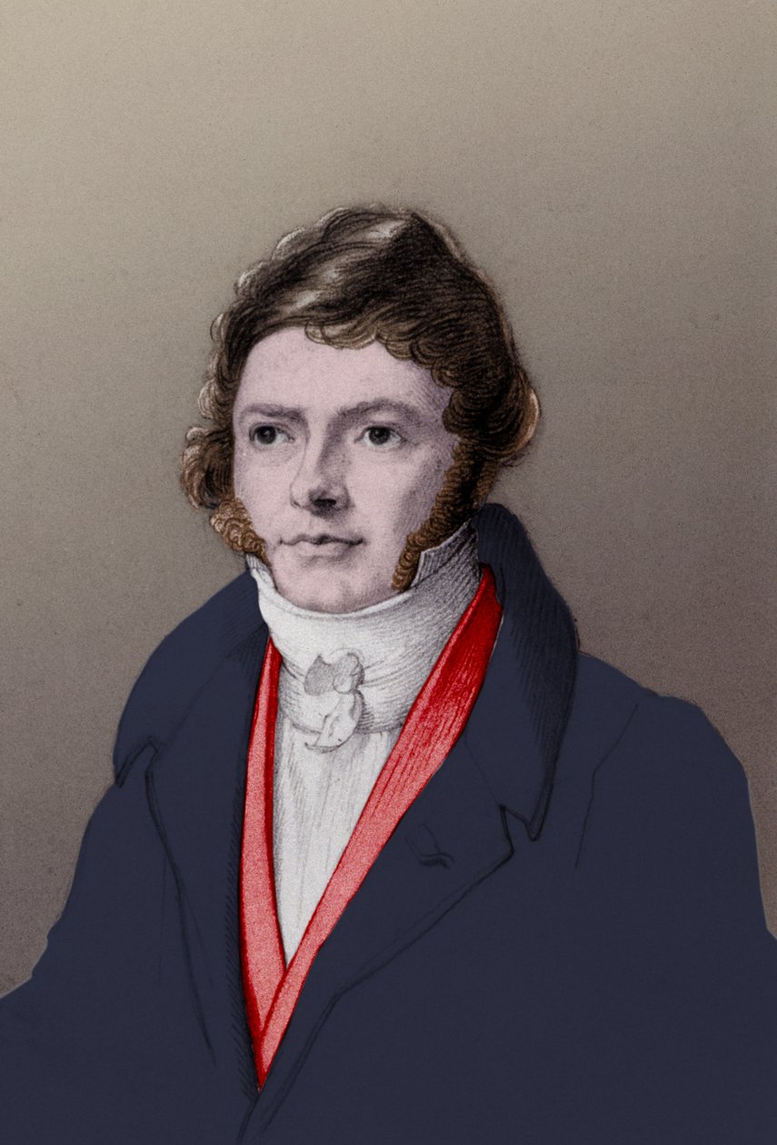 Jean François Champollion. c.1850 (gravura) de . .