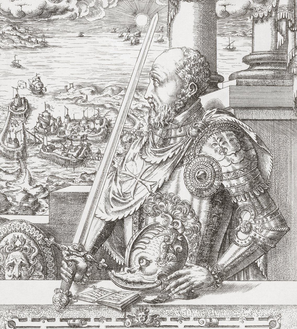 Jean Parisot de la Valette, retrato. de . .