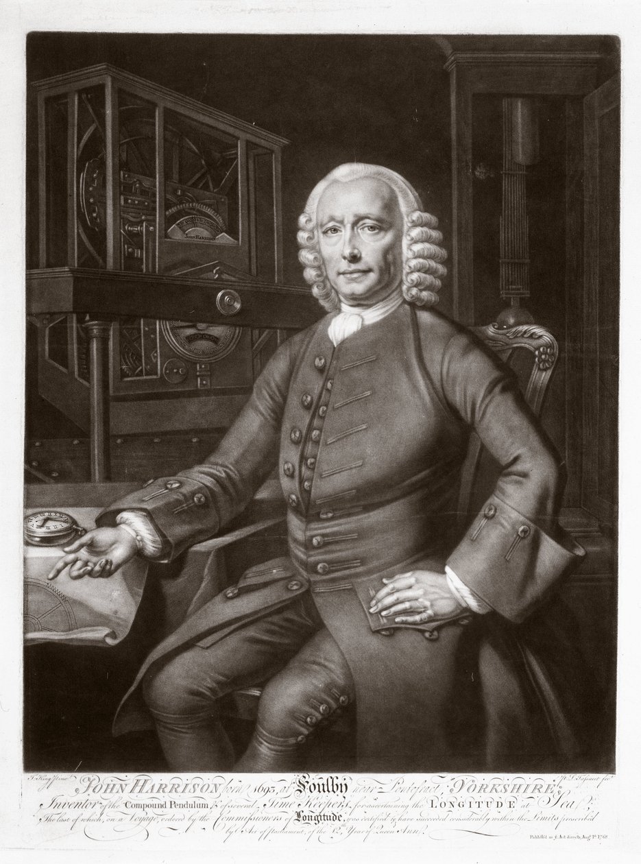 John Harrison, inventor e horrólogo inglês de Frederick (attr. to) Barnard