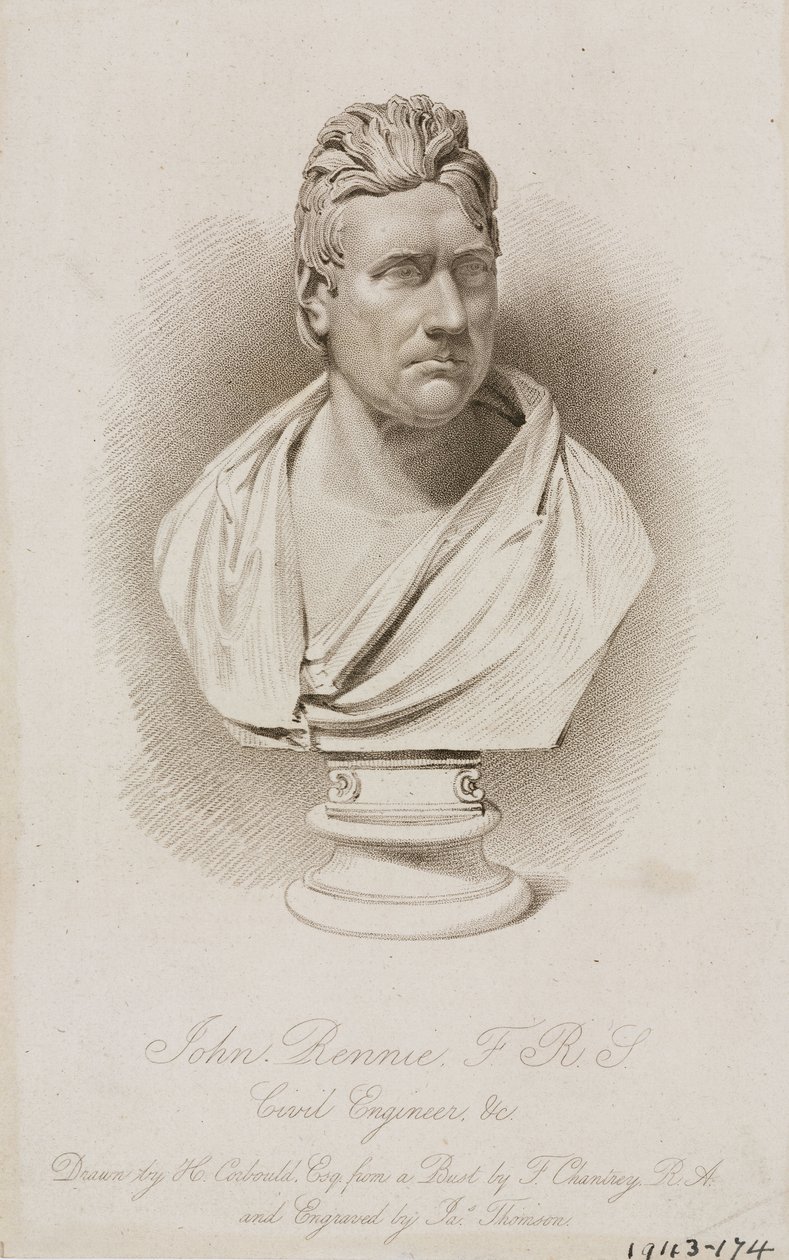 John Rennie, engenheiro civil escocês, c 1810s de Frederick (attr. to) Barnard