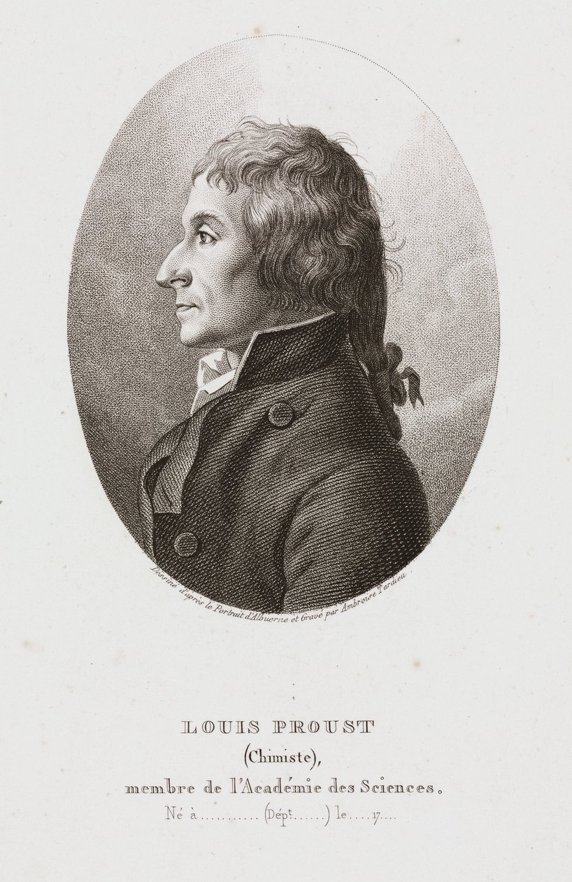 Joseph Louis Proust, químico francês, c 1795 de Frederick (attr. to) Barnard