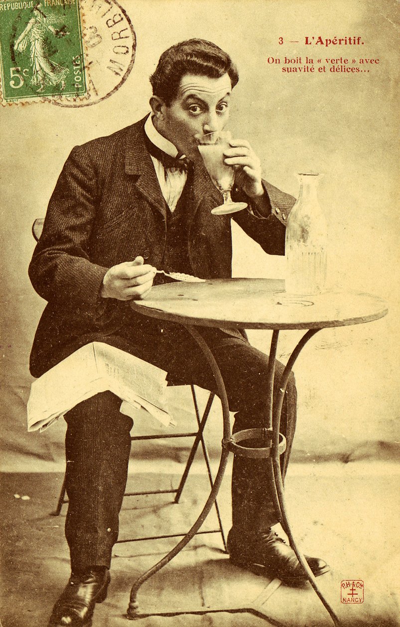 O Aperitivo cartão postal nº 3 de Frederick (attr. to) Barnard