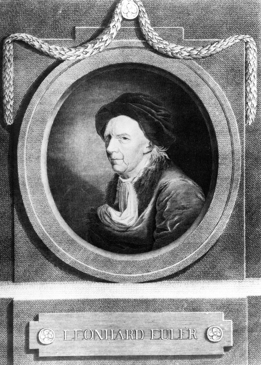 Leonhard Euler, matemático suíço, final do século XVIII de Frederick (attr. to) Barnard