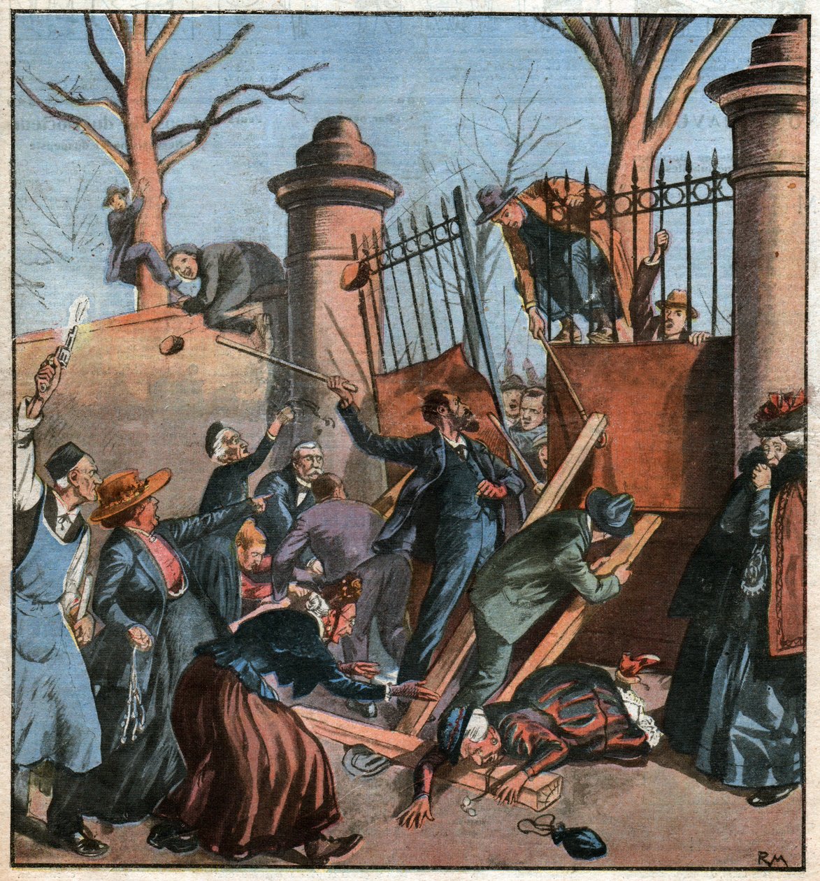 Les flagellants. Os flageladores. de Ferdinand Georg Waldmuller