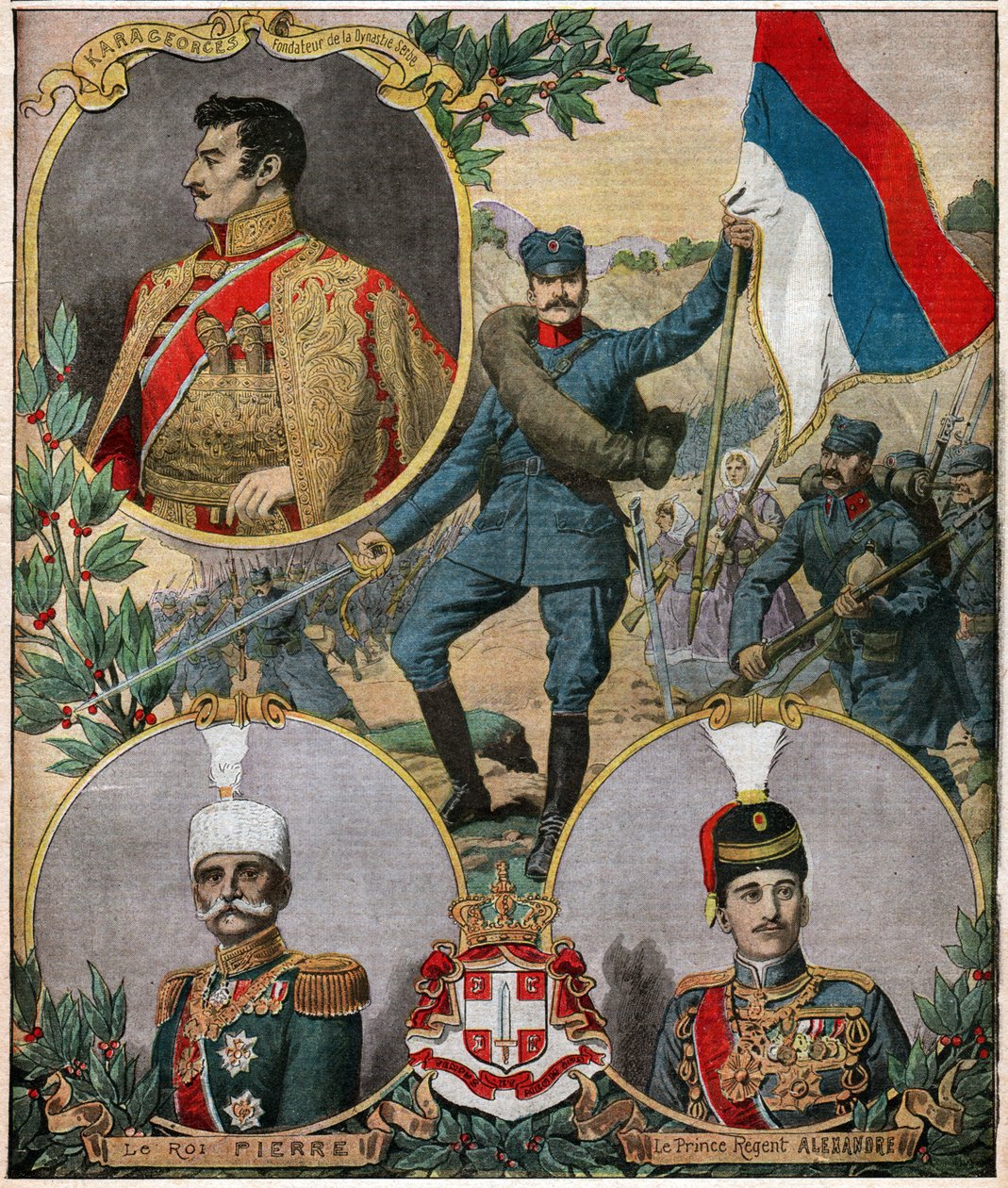 Les heros nationaux serbes. Os heróis nacionais sérvios. de Ferdinand Georg Waldmuller