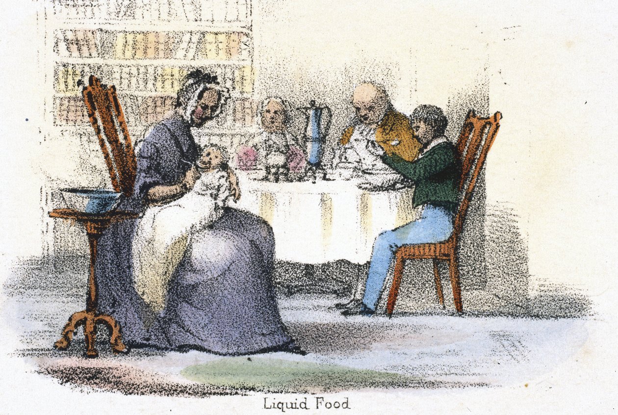 Alimentos líquidos", c 1845 de Frederick (attr. to) Barnard