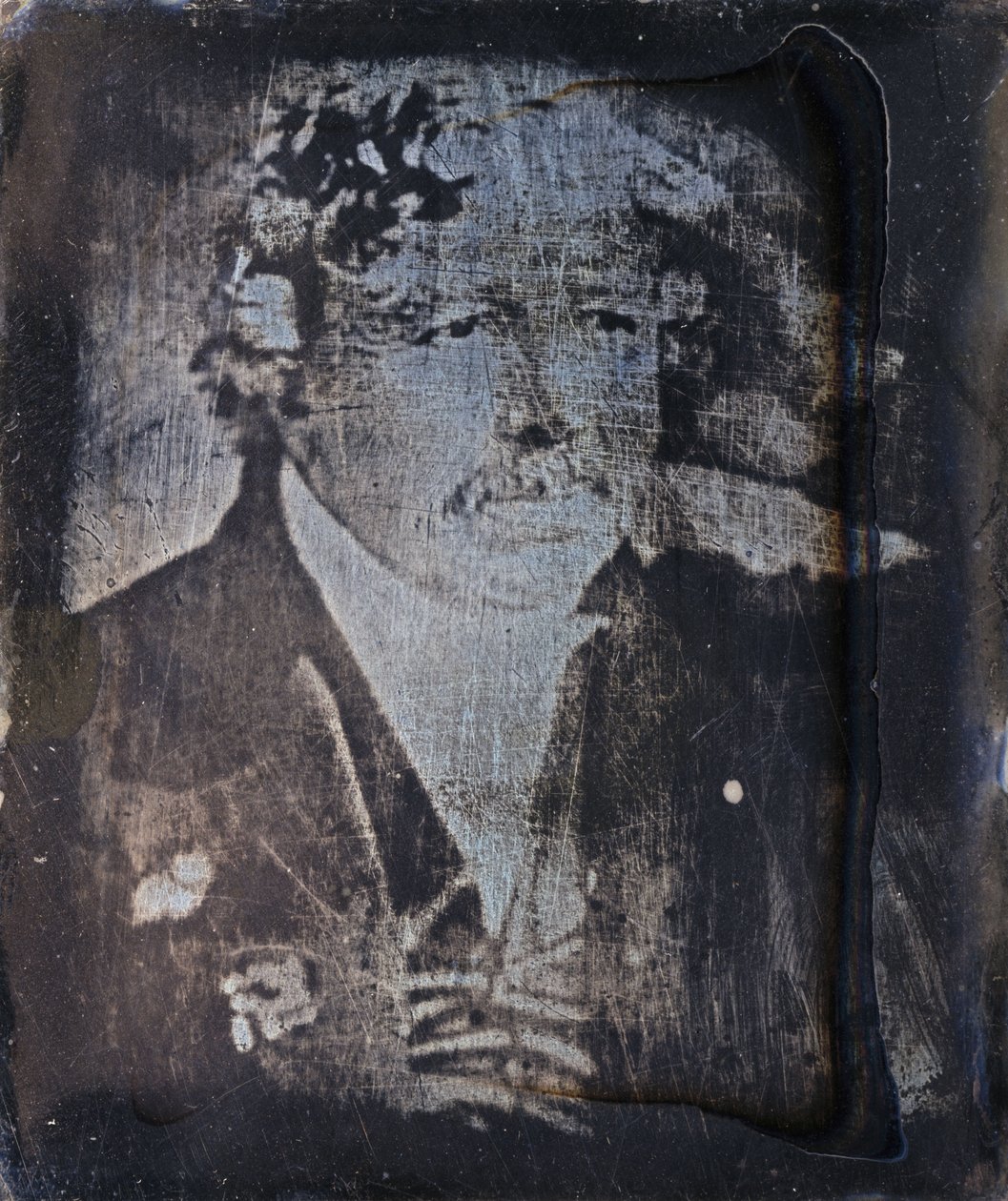 Louis Jacques Mande Daguerre, pioneiro da fotografia francesa, c 1840s de Frederick (attr. to) Barnard