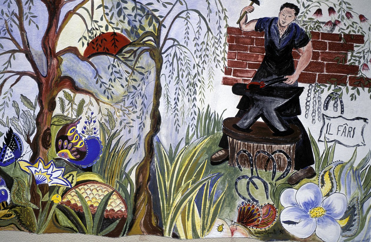 Murais, Bordano, Friuli Venezia-Giulia, Itália de Henry Charles Fehr