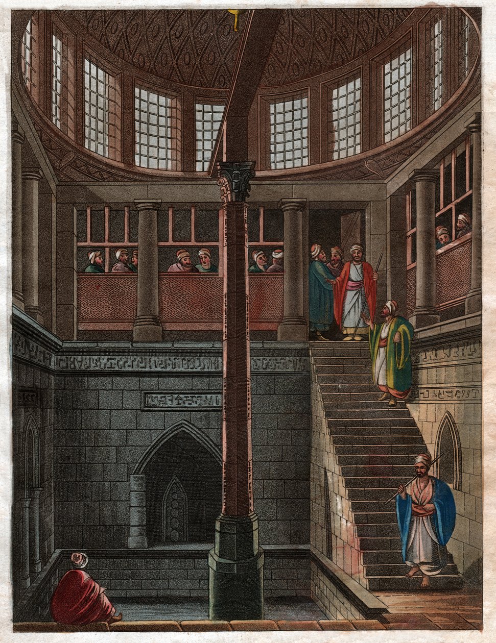 Cairo Nilômetro. cerca de 1811 (gravura) de . .