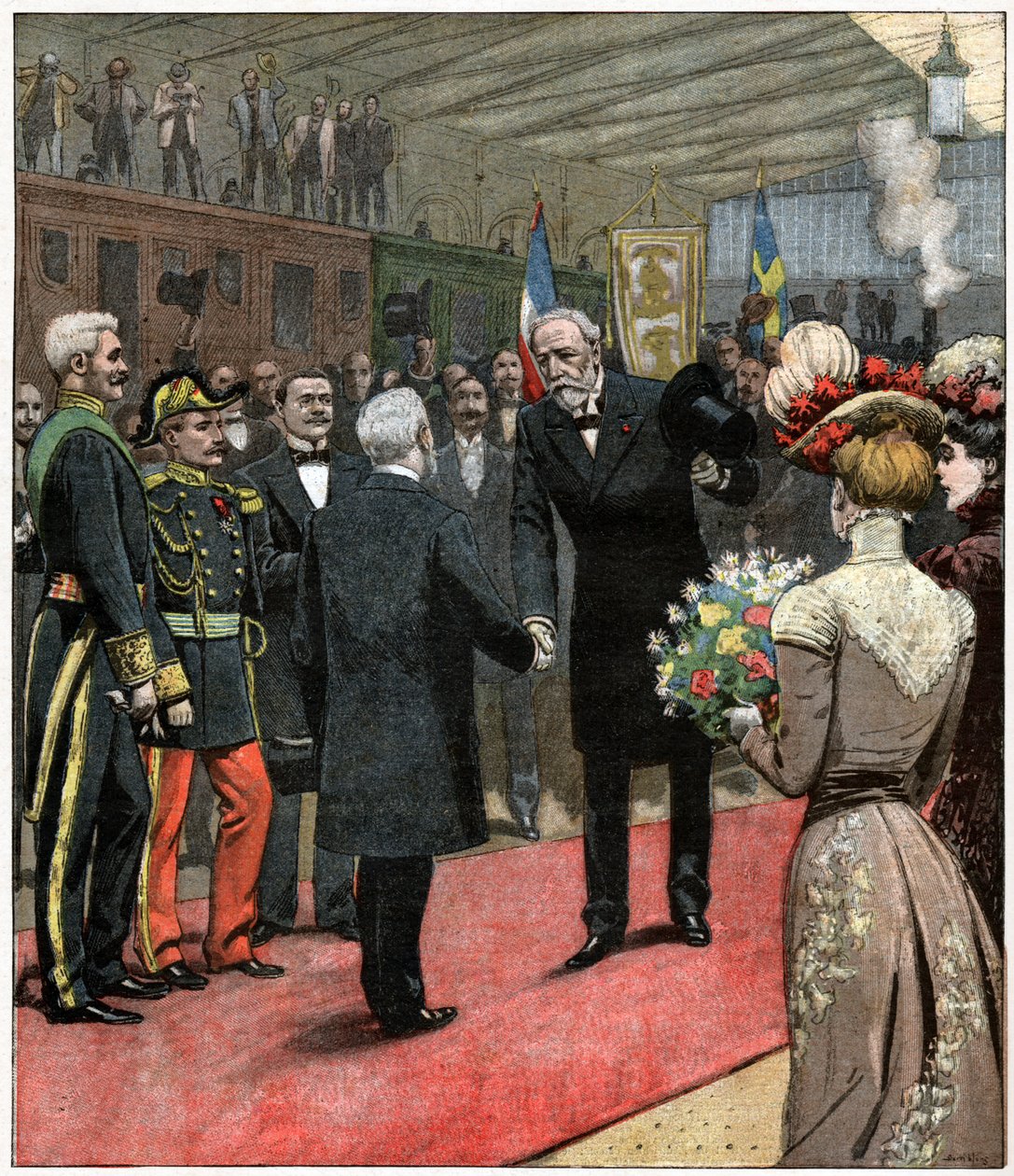 Oscar II da Suécia em Paris de . .