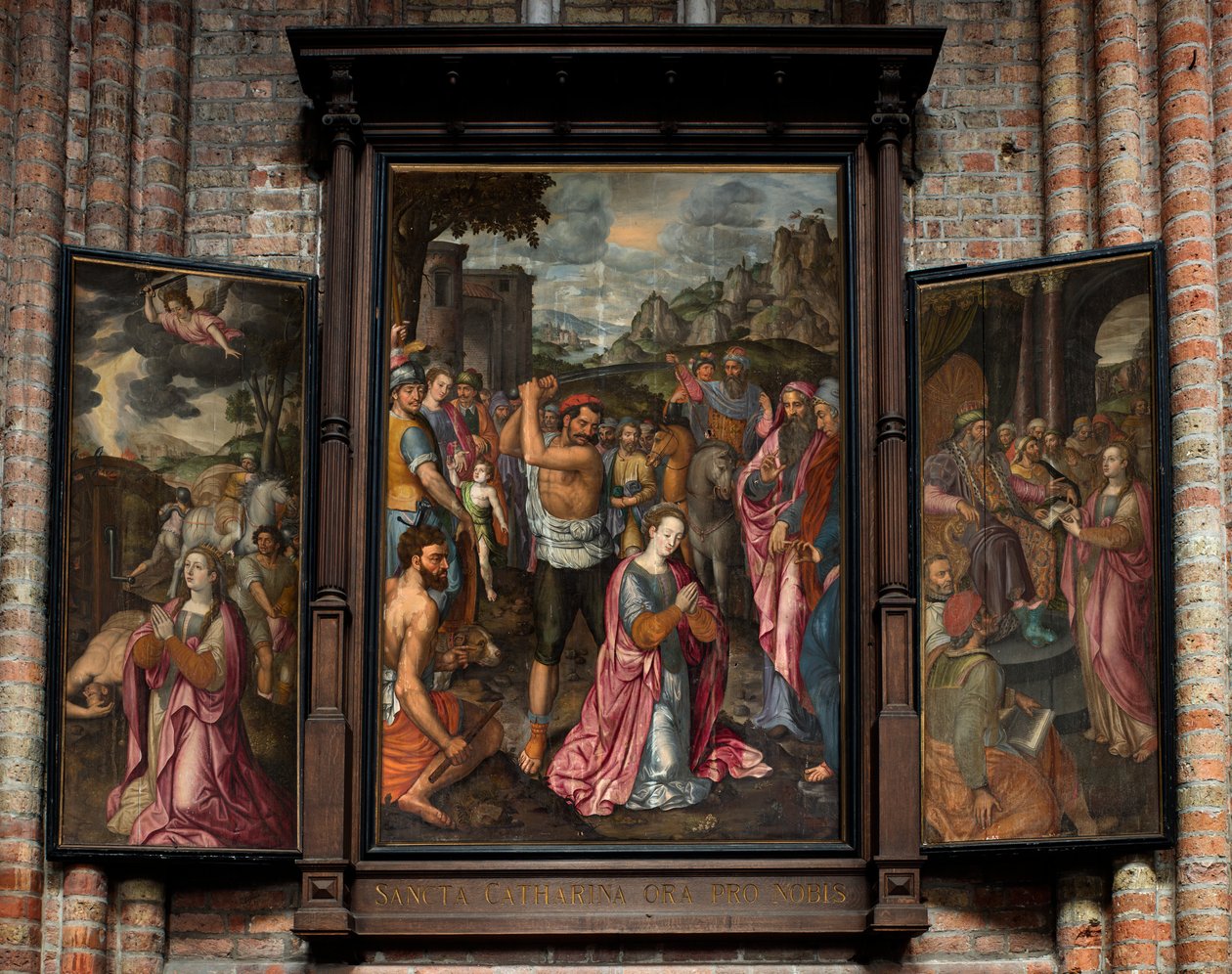 Igreja paroquial (Parochiekerk Sint-Walburga). Tríptico. de . .