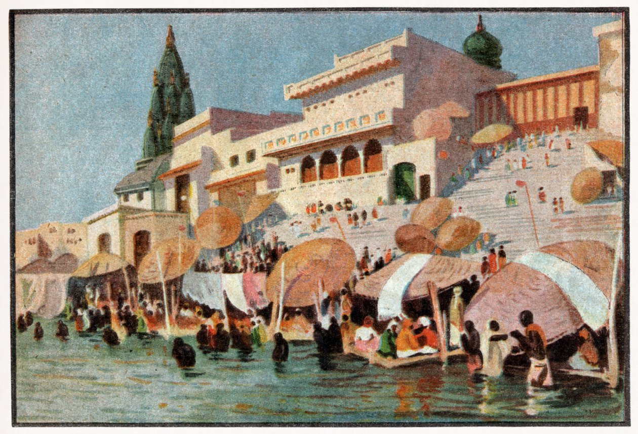 Peregrinação em Varanasi de . .