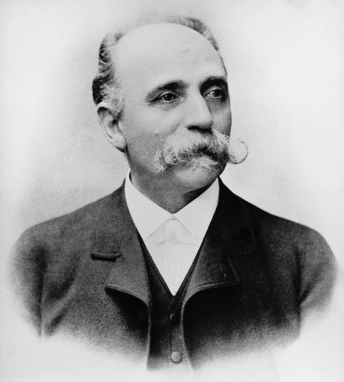 Retrato de Bartolomeo Emilio Camillo Golgi (1843-1926), cientista e médico italiano, Prémio Nobel da Medicina em 1906, fotografia de William Walcutt