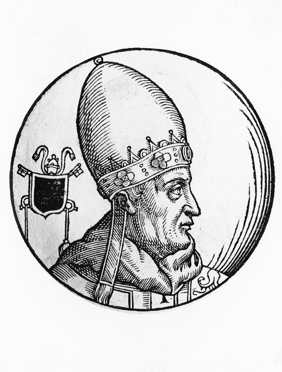 Retrato de Benedito IV (falecido em 903) de William Walcutt