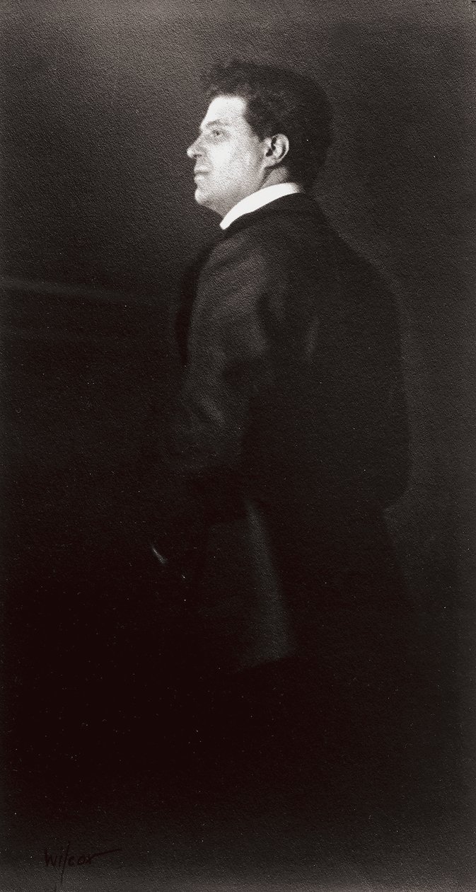 Retrato de Pietro Mascagni, o músico de Henry Charles Fehr