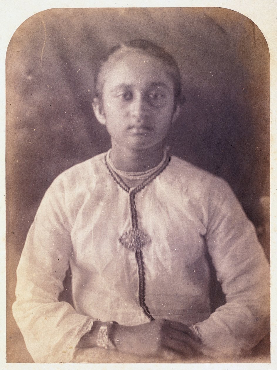 Retrato de uma jovem mulher, Ceilão, c 1875 de Ferdinand Georg Waldmuller