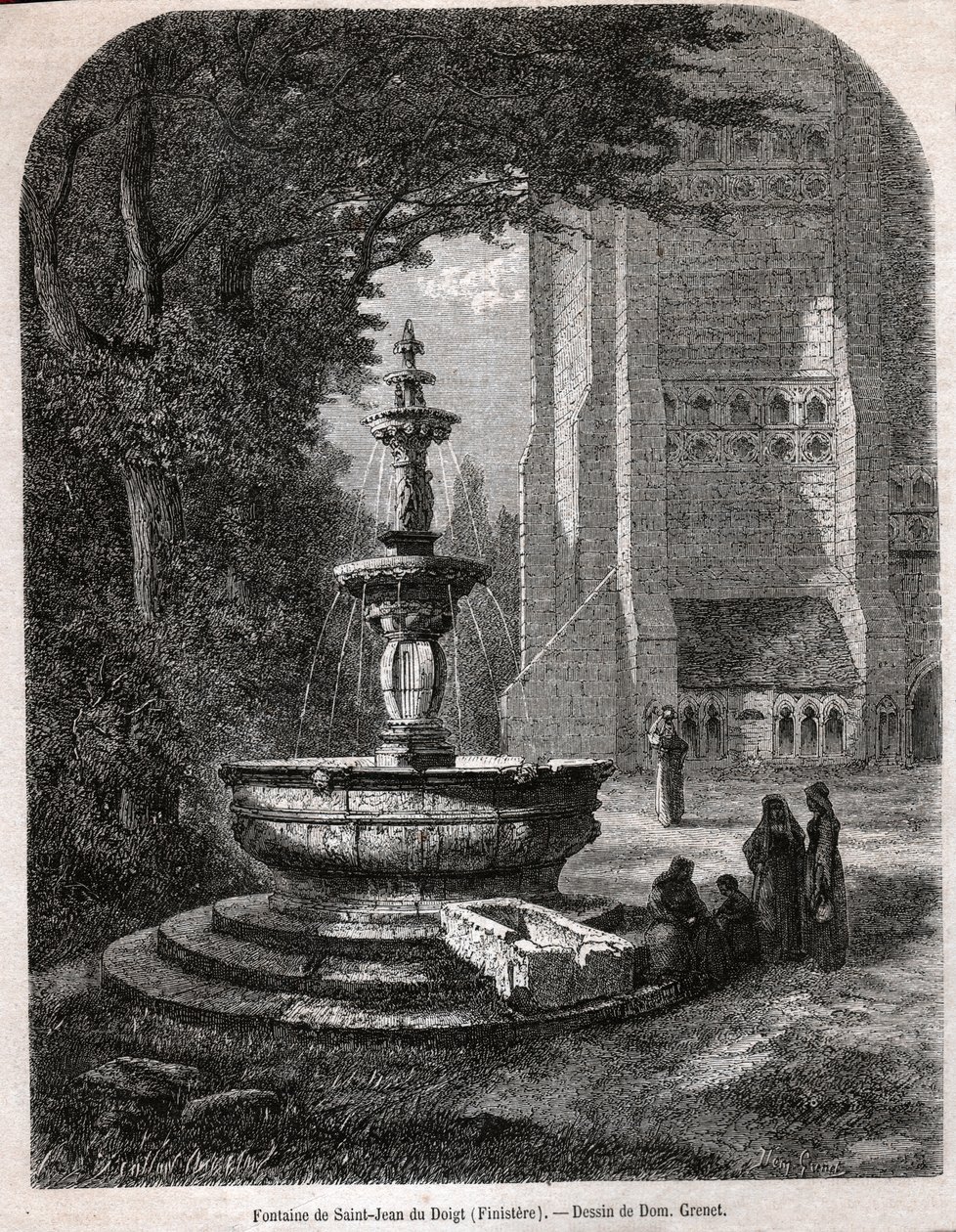 São João do Dedo, por volta de 1850 (gravura) de . .