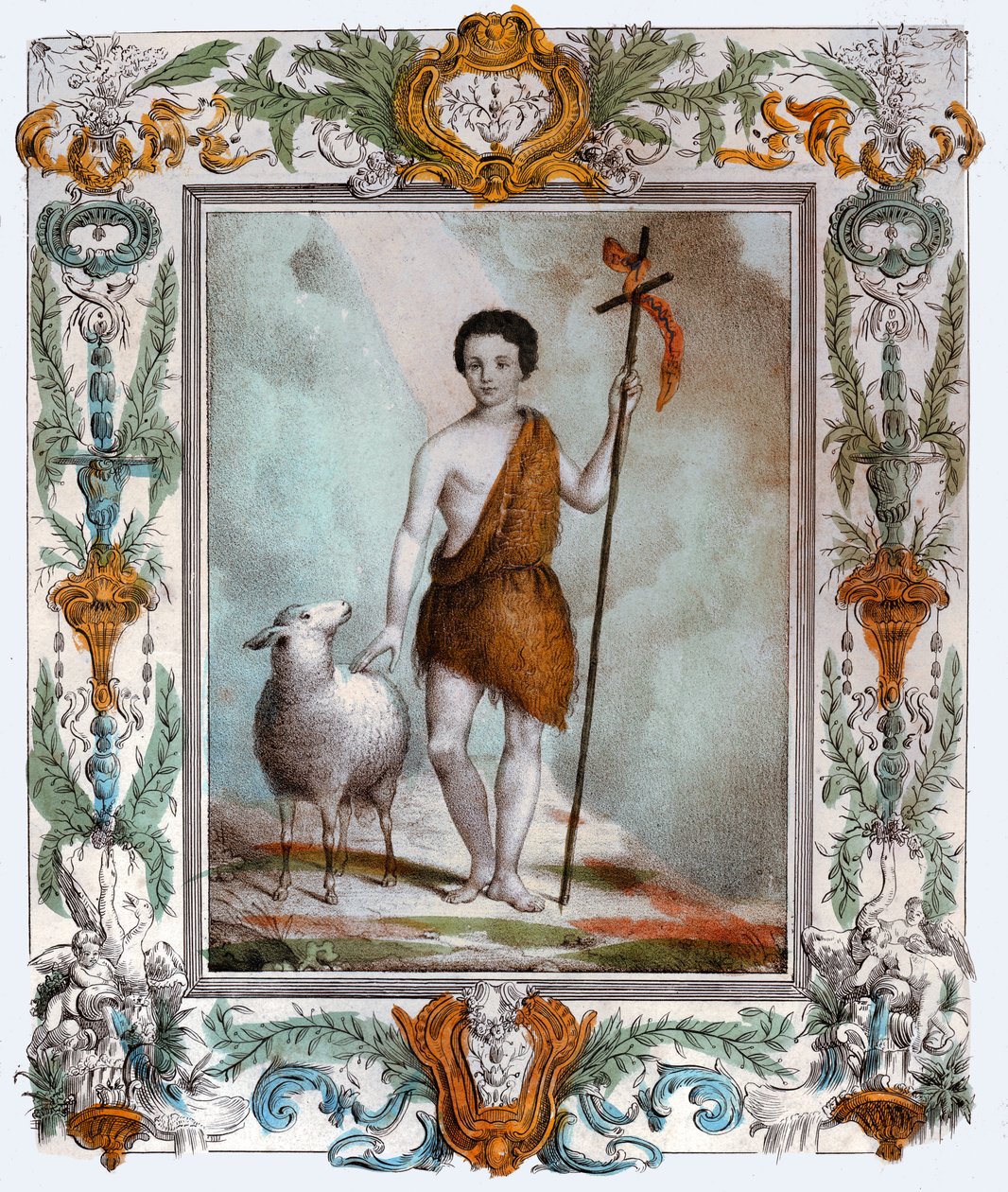 São João Batista, por volta de 1880 (gravura) de . .